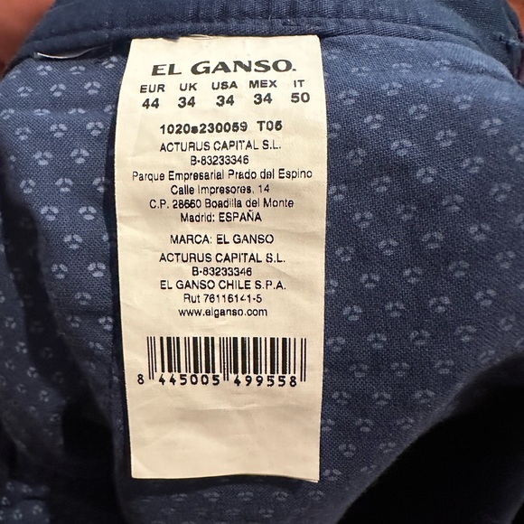 El ganso men’s shorts size 34 - Picture 4 of 4